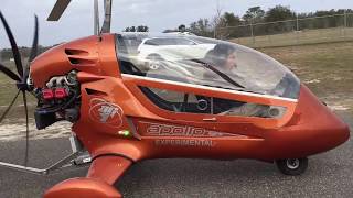 Gyroplane rotor blade testing by a Greg Spicola at Zephyrhills Florida [upl. by Trovillion181]