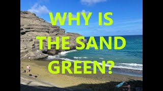 Hawaiis Green Sand Papakolea Beach Rare green sand and evidence of an explosive eruption [upl. by Bathulda]