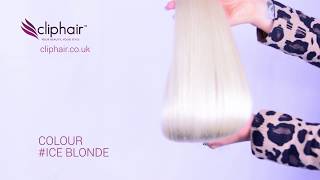 Ice BlondePlatinum Blonde Human Hair Extensions  Cliphair™ [upl. by Esiralc]