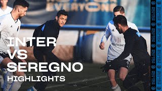 INTER 41 SEREGNO  TRAINING MATCH HIGHLIGHTS  Politano Esposito and Dimarco on the scoresheet [upl. by Sigfried]