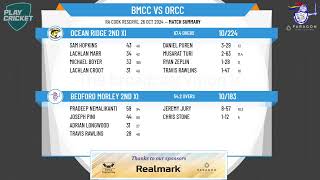 Bedford Morley 2nd XI v Ocean Ridge 2nd XI [upl. by Sorce]