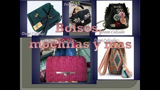 BOLSOS MOCHILAS CARTERAS TEJIDAS Y BORDADAS [upl. by Yelsna]