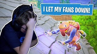 I let my fans down  Fortnite [upl. by Namus]