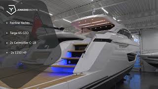 Inside Fairlines beautiful new sportsfly yacht  Fairline Phantom 65 full tour  MBY [upl. by Suirred]