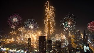 》DUBAI《 Silvester Feuerwerk Burj Khalifa 2023 [upl. by Hilarius131]