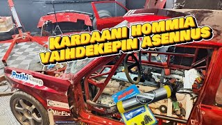 KARDAANI HOMMIA JA VAIHDEKEPIN ASENNUS BMW E30 LS SWAP [upl. by Gefen]