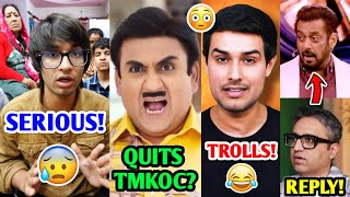 This is VERY SERIOUS…😰 Jethalal QUITS TMKOC Ashneer Grover REPLY to Salman Khan Dhruv Rathee [upl. by Gigi]