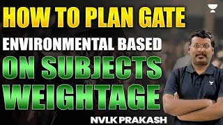 How to Plan Gate Environmental Based on Subjects Weightage  NVLK Prakash [upl. by Robinett]