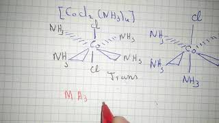 Chimie de coordination part 23  les isoméries géométrique  trans cis optique SMC6 [upl. by Nosaes]