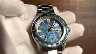 ZELOS SWORDFISH 42 SS Double MOP  White Glove Watch Review 🥊 [upl. by Suu]