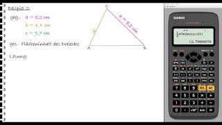 LernvideoFlächeninhalt Dreieck quotSinusFormelquot [upl. by Enelav]