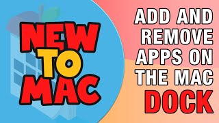 Add and Remove Apps on the MacOS Dock [upl. by Ellesor]