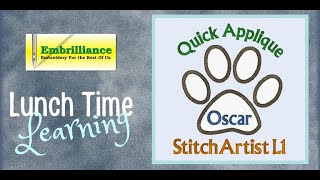 Quick Applique with StitchArtist L1 [upl. by Silvers213]