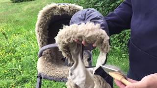 How to Mount the Stokke Winter Kit and Sheepskin Liner to a Stokke Stroller [upl. by Florette]