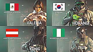 Warzone 2  Operators Speak their Native Languages [upl. by Nesilla]