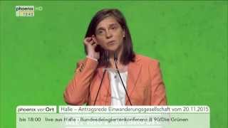 Bundesdelegiertenkonferenz B90Grüne Katrin GöringEckhardt am 20112015 [upl. by Farah524]