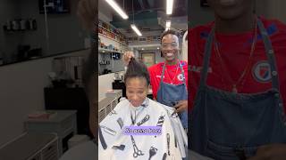 She can’t believe the new look barbershopconnect mymanbarber barbershop barber fadebarber [upl. by Layla541]