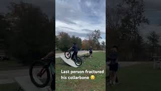 Last person broke his collarbone funny crash fypシ゚ bike mtb mtbcrashes [upl. by Curzon]