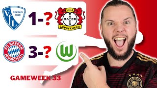 Bundesliga Gameweek 33 Predictions amp Betting Tips [upl. by Brewer]