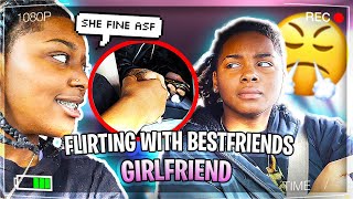 VLOG Flirting With My Best Friends Girlfriend Prank she got mad 🤬 [upl. by Bradney]