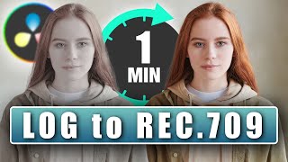 HOW TO convert LOG Footage to Rec709  Davinci Resolve 18 Tutorial [upl. by Aziram]