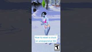 How to reset stuck or unresponsive Sims in The Sims 4 ❄️ thesims4 thesims [upl. by Nerot]