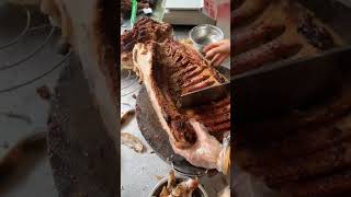 Yummy Crispy Roasted whole pig pig pork roast meat palmfoodies [upl. by Girard124]