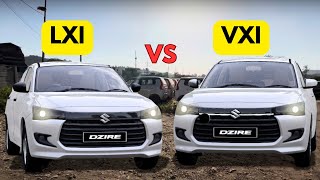 New Dzire lxi vs vxi 2024 model  Detailed Comparision  new dzire lxi 2024 vs vxi 2024 [upl. by Rosol580]