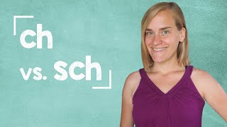 Learn how to pronounce the letters quotchquot and quotschquot in German  Lesson for Beginners  A1 with Jenny [upl. by Ynaffik]