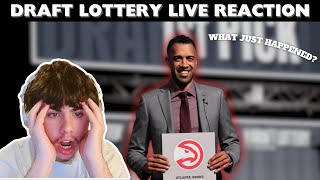 My NBA Draft Lottery LIVE ReactionWHAT JUST HAPPENED [upl. by Lehplar]