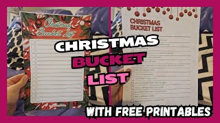 Planning Christmas Activities  FREE Printables bucketlist christmas [upl. by Linet]