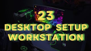 Tech Lover  23 Desktop Setup Workstation  Most Ideal Setup [upl. by Leakcim]