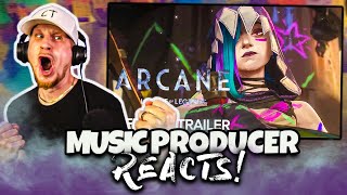 Music Producer REACTS to Arcane Season 2  Official Trailer [upl. by Norty]