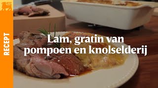 Lam gratin van pompoen en knolselderij [upl. by Enad]