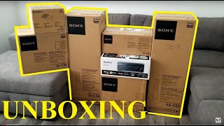 SONY Sound System 72 Channel Receiver STRDN1080 amp Speakers SSCS3 Surround Sound UNBOXING [upl. by Iman]