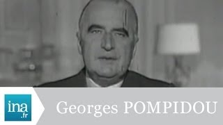 Voeux du président Pompidou pour lannée 1970  Archive vidéo INA [upl. by Koslo]