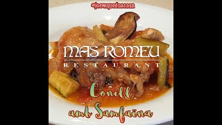 CONILL AMB SAMFAÏNA  Mas Romeu Restaurant  JQC [upl. by Aciraj]