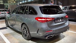 NEW Mercedes CCLASS Estate 2022  FIRST LOOK amp visual REVIEW exterior interior trunk AMG Line [upl. by Avlasor]