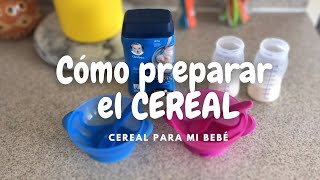 Como preparar el CEREAL a mi bebé  bebés mellizos [upl. by Jegar]