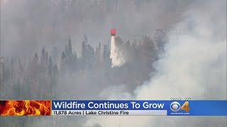 Lake Christine Fire Continues To Grow [upl. by Kilby451]