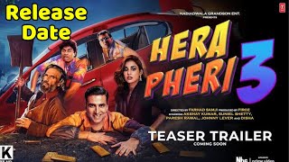 Hera Pheri 3 Full Movie Kab Release hogi Official Trailer kab aayega [upl. by Anuahsat]