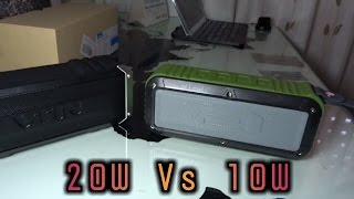 COMPARATIVA Altavoz 20w Vs 10w Bluetooth 40 [upl. by Ahsiaa]