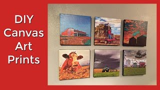 How to make canvas prints with your own photos DIY [upl. by Shriver630]