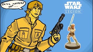 Luke Skywalker Commander Paint tutorial and unit breakdown  Star Wars Legion [upl. by Llemar]