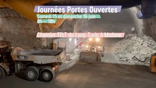 TELT  Journées Portes Ouvertes  Chantier CO5A  Modane [upl. by Evelinn547]