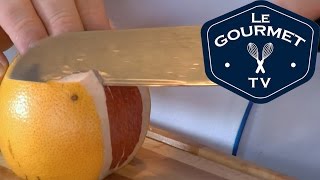 Chef Tip  How to Peel and Segment a Grapefruit [upl. by Mckale44]