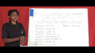 LECON 22 LE COMPTAGE DE 20 A 100 EN KIKONGO [upl. by Perusse]