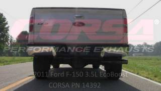 Listen to the Loud CORSA Performance 20112014 Ford F150 EcoBoost Exhaust System PN 14392 [upl. by Polinski]