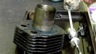 Honing  Deglazing Cylinder Hone Royal Enfield 350 Bullet Classic [upl. by Zorah]