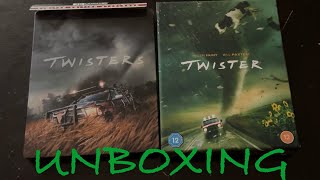 UNBOXING  Twister 1996 Collectors Edition AND Twisters 2024 4K Steelbooks [upl. by Hutner]